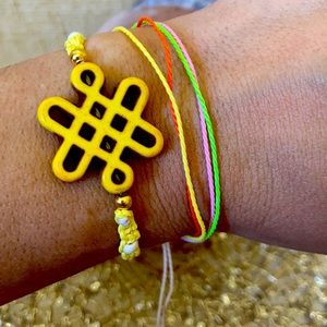 Howlite Chinese Knot macrame multilayer set